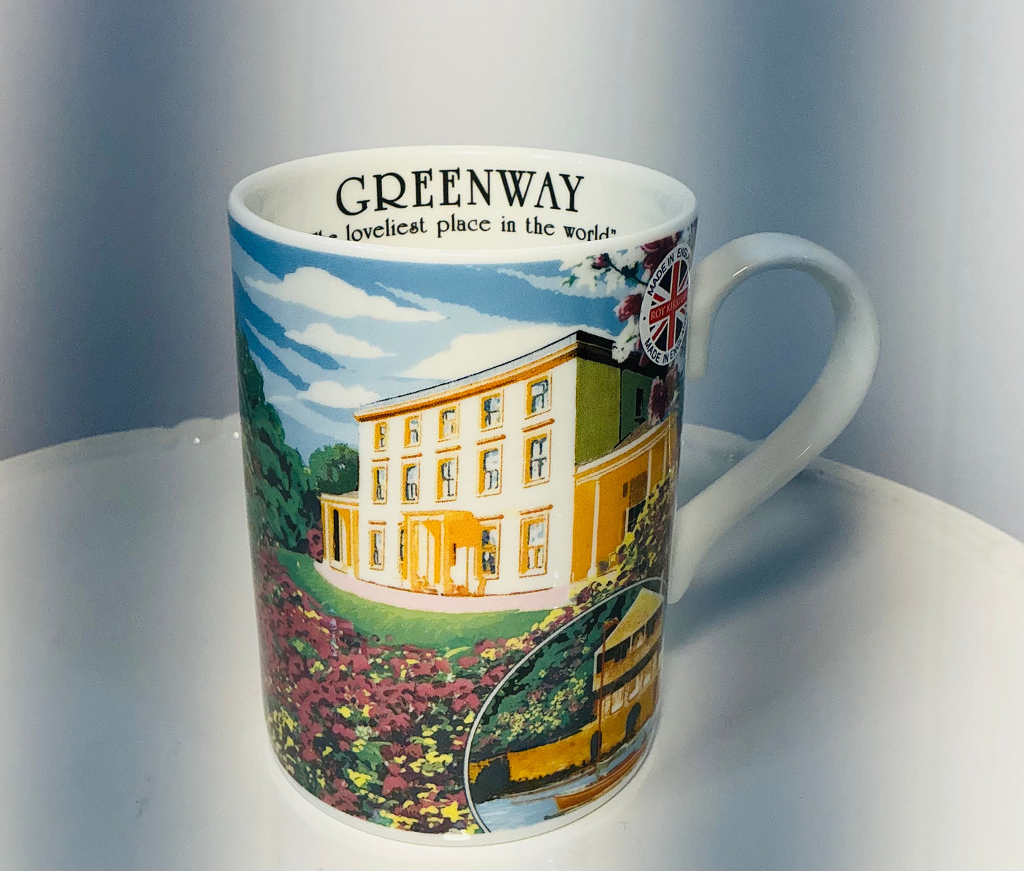 National Trust Exclusive China Set of 4 Different Themed Fine Bone China Mugs, Made in England