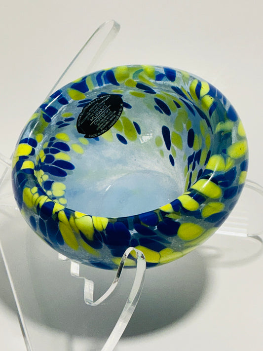MURANO Style Candy or Key Bowl Nuova Cristalleria Arzanese hand blown in Italy