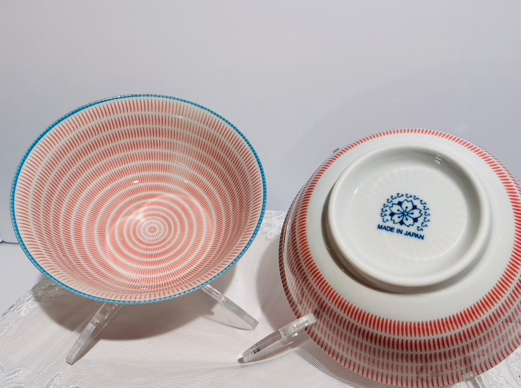 Jewel Japanese Ceramic Rice Bowl with Chopsticks | 6" | Made in Japan
