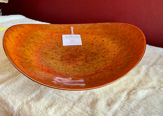 Yalos Murano Large Bowl Hand Blown Glass Made in Italië