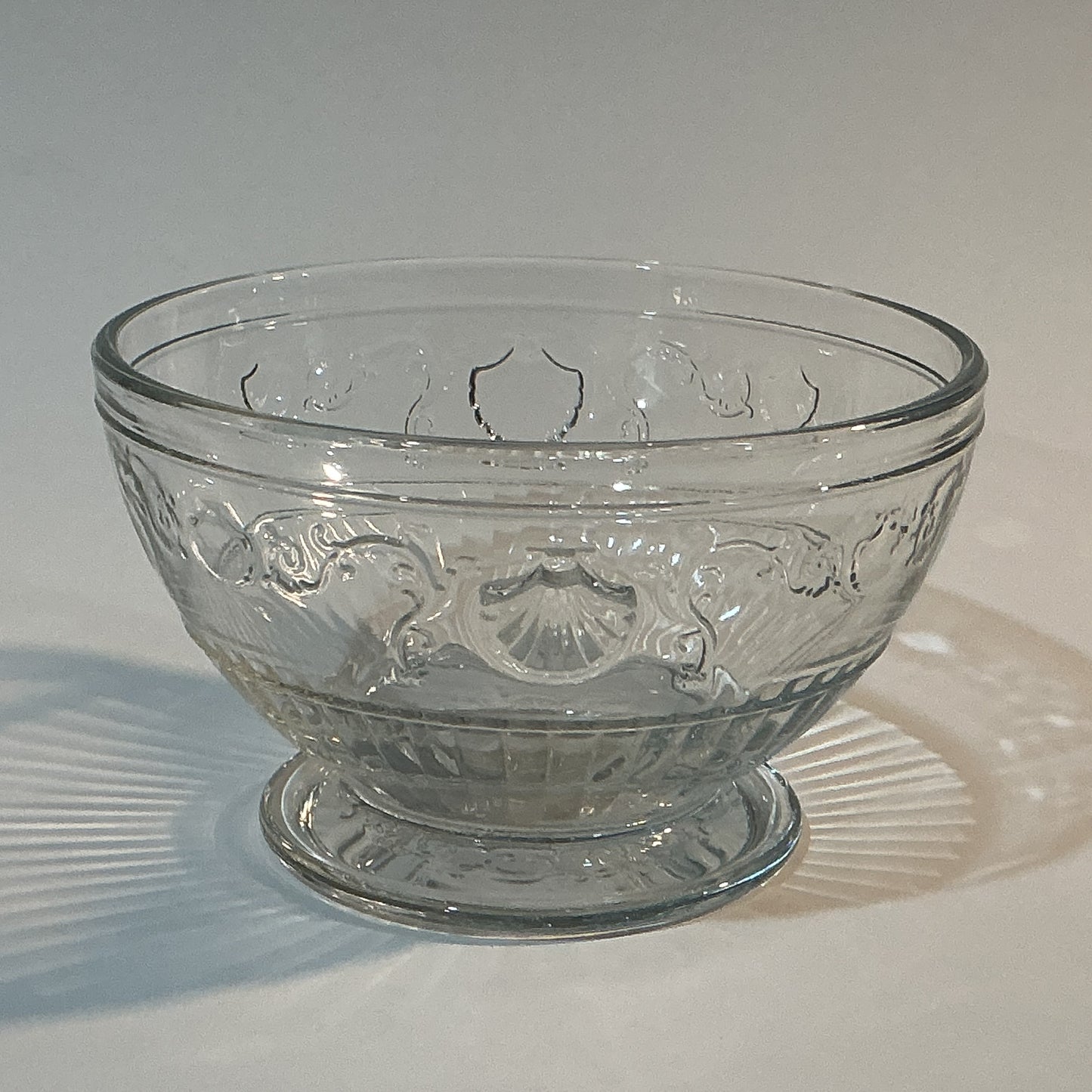 La Rochère Versailles baroque design clear bowl 20oz made in France inspired by the Palace of Versailles