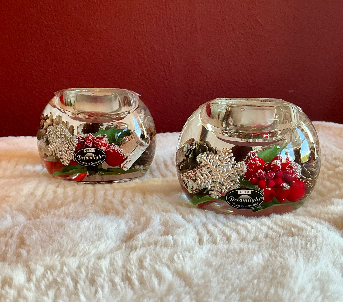 Gilde Dreamlight Candle Holder Made In Germany Set Of 2