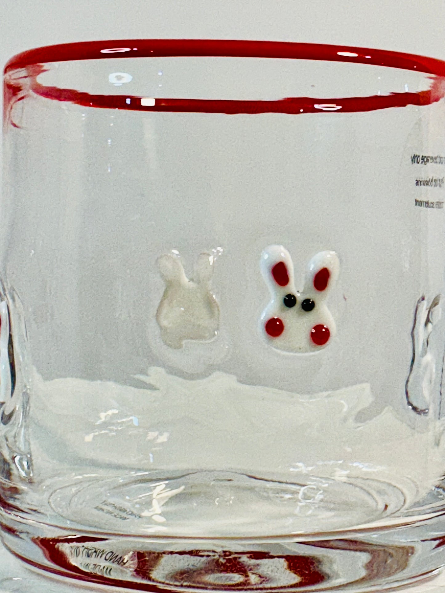Anthropologie dupe Icon Easter Inlay themed designs Juice Glass 17oz, hand blown