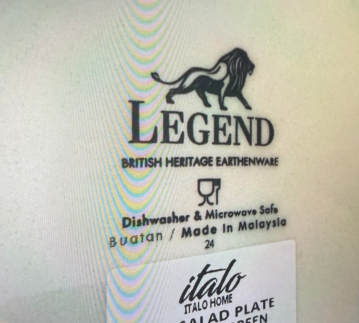 Legend British Heritage Earthenware Belmont Garden Toile Green, choose your size