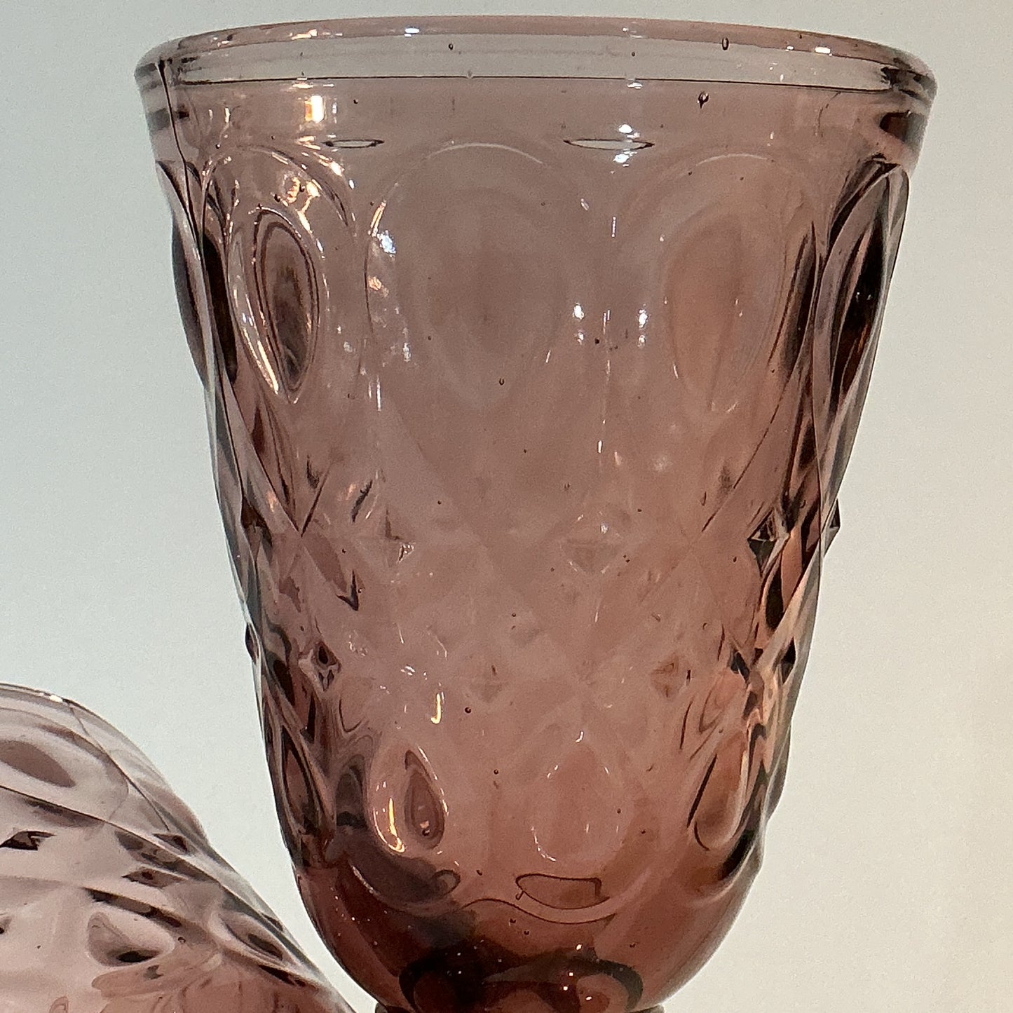 La Rochère Lyonnaise Amethyst purple wine glasses set of 2 made in France