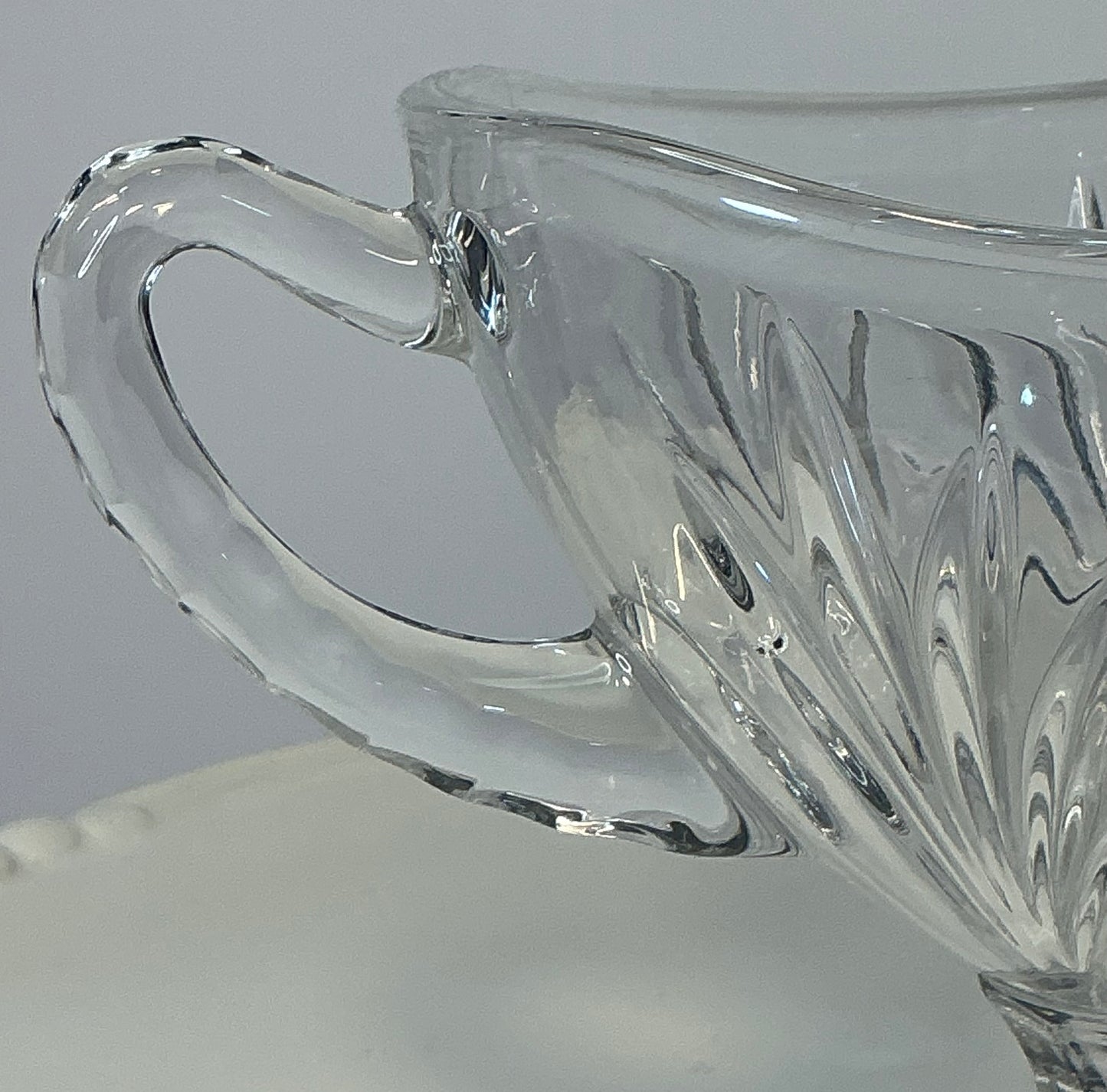 Bohemia Czech Republic Lead Crystal Gravy Boat