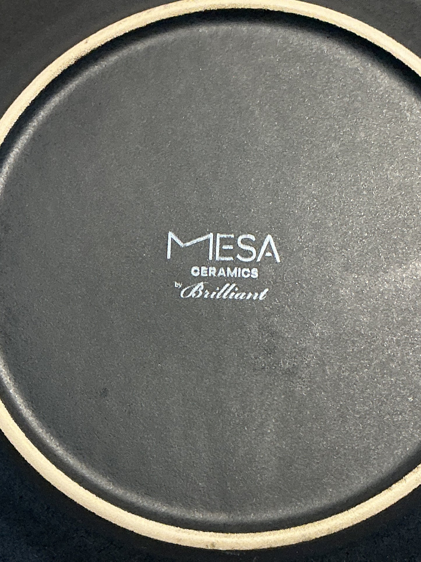 Mesa Ceramics from the Brilliant line Salad plate 8” in black. Made in Portugal