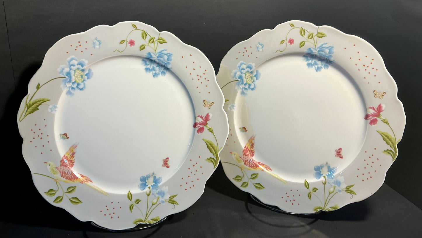 Laura Ashley set of 2 Side/Salad Plates 9” Heritage Collectibles