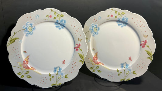 Laura Ashley set of 2 Side/Salad Plates 9” Heritage Collectibles