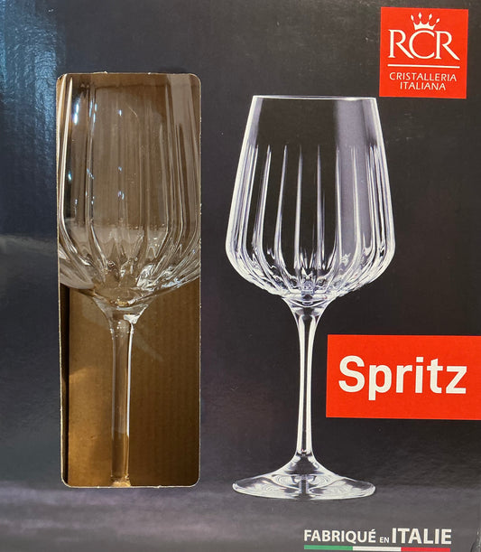 RCR Cristalleria Italian Spritz set of 2 glasses 16.57oz, lead free crystal glasses
