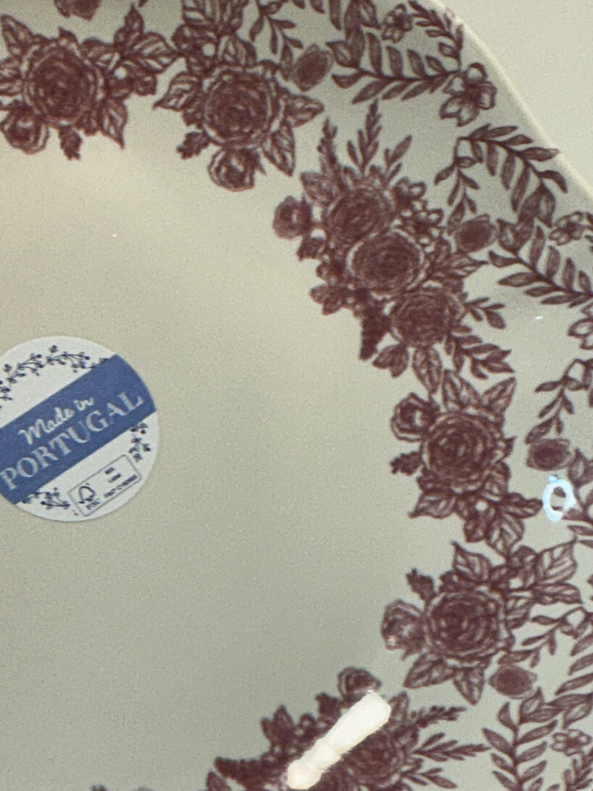 Matceramica Portugal Pink Dinner Bowl 8 7/8” and 1 3/4”