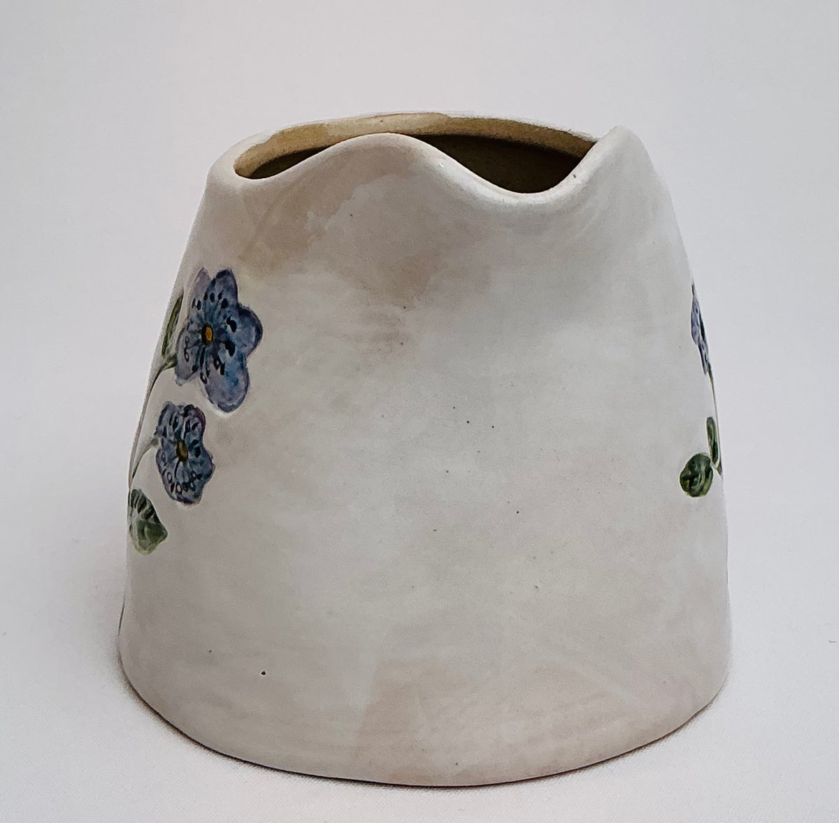 Potter’s Studio hand-painted creamer in Blue OR Yellow