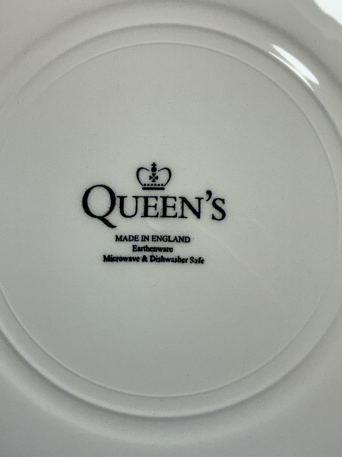Queen’s Kujaku Blue and White Porcelain 10.5” Dinner Plate.Made in England