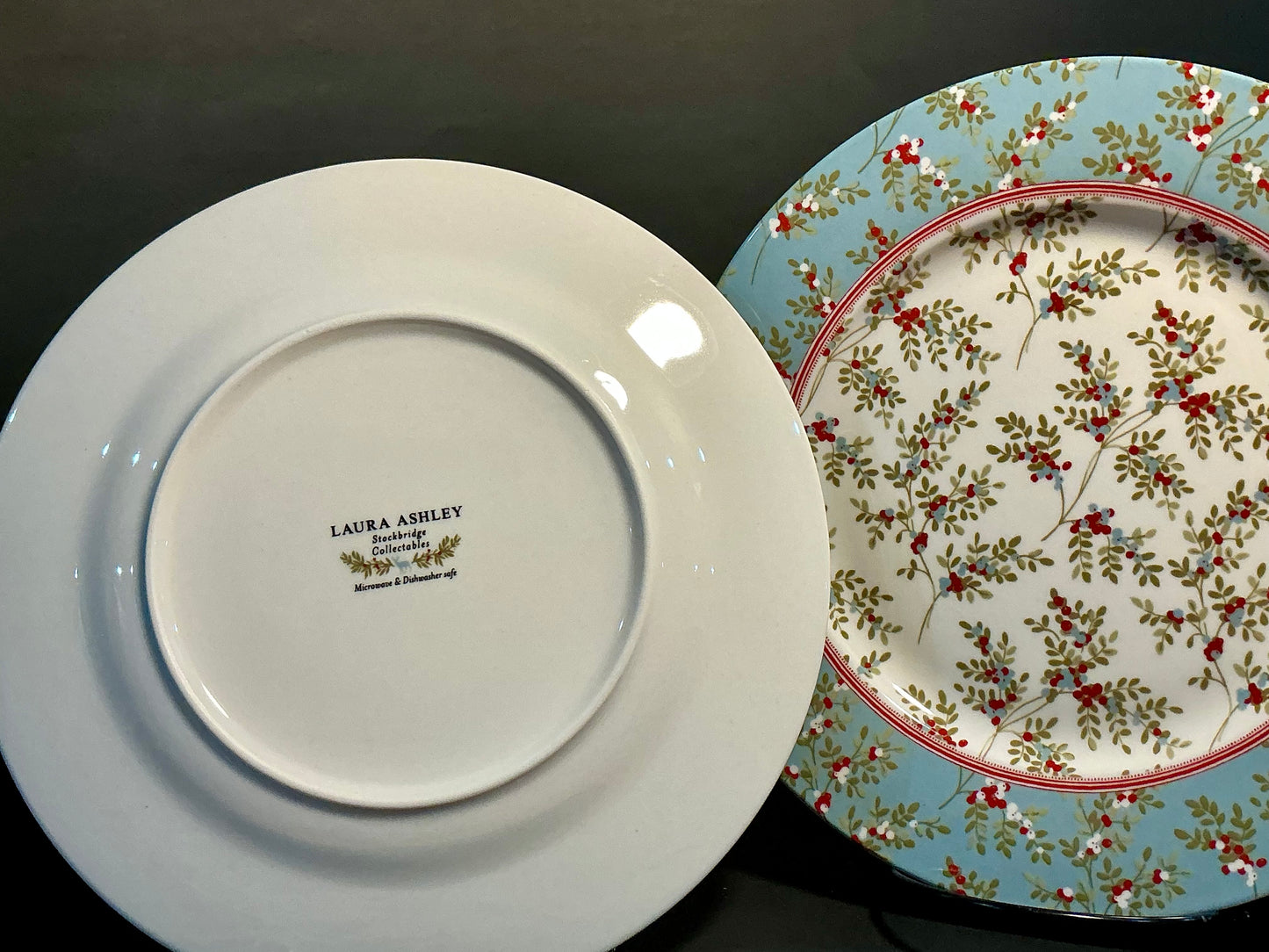 Laura Ashley set of 2 Side/Salad Plates 9” Stockbridge Collectibles