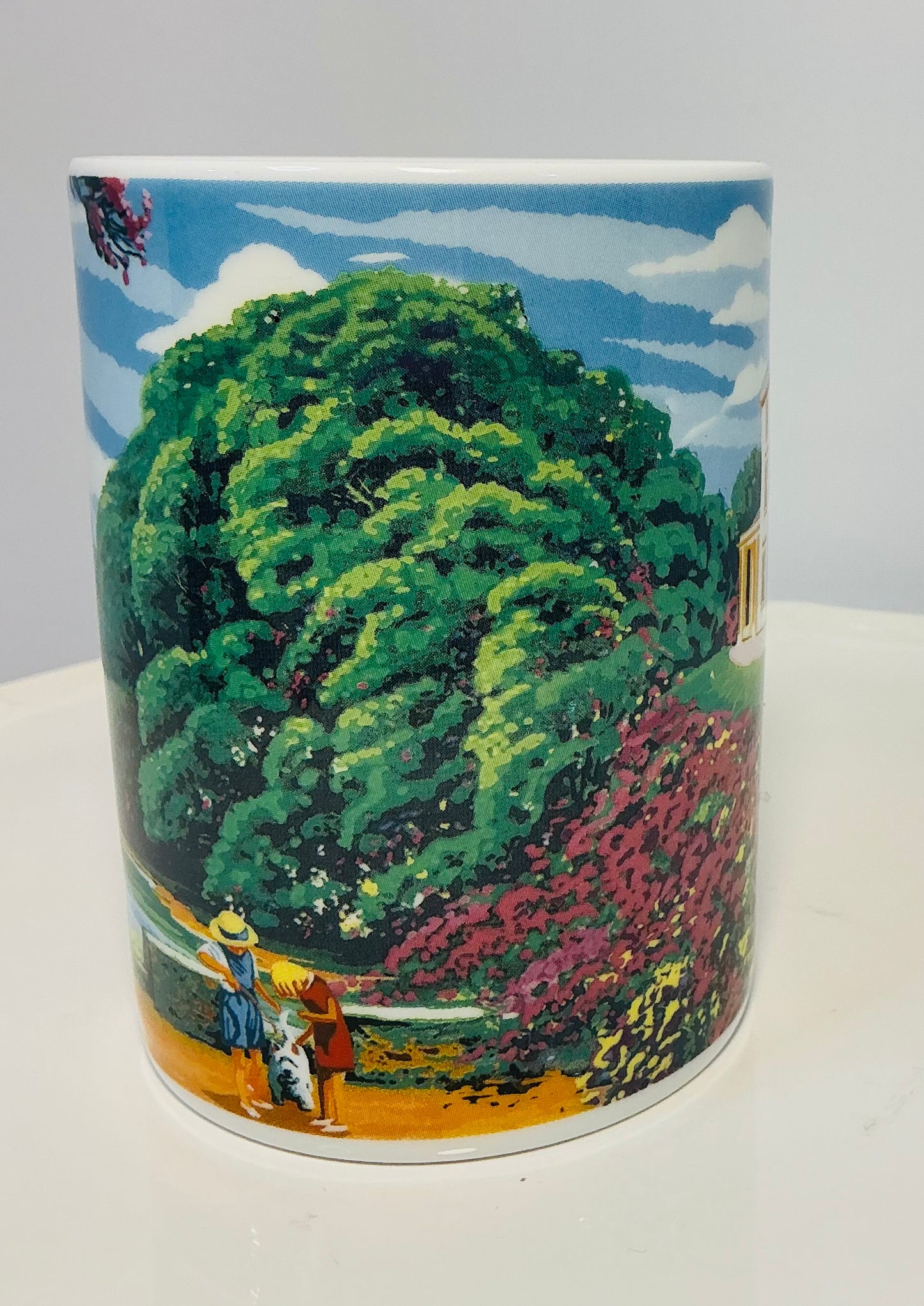 National Trust Exclusive China Set of 4 Different Themed Fine Bone China Mugs, Made in England