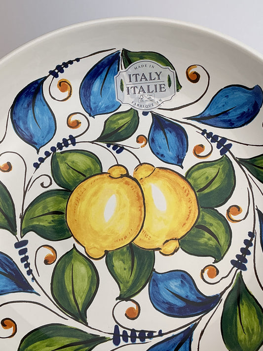 Nova Deruta Italian Hand Painted Ceramic Serving Bowl 12" – 3 Patterns – Made in Italy