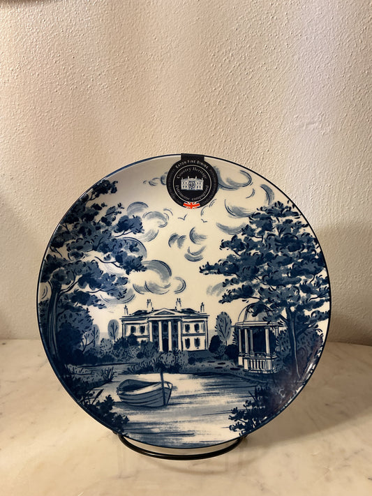 Eaton Fine Dining Country Heritage Blue 8" Salad Plates Set of Two New