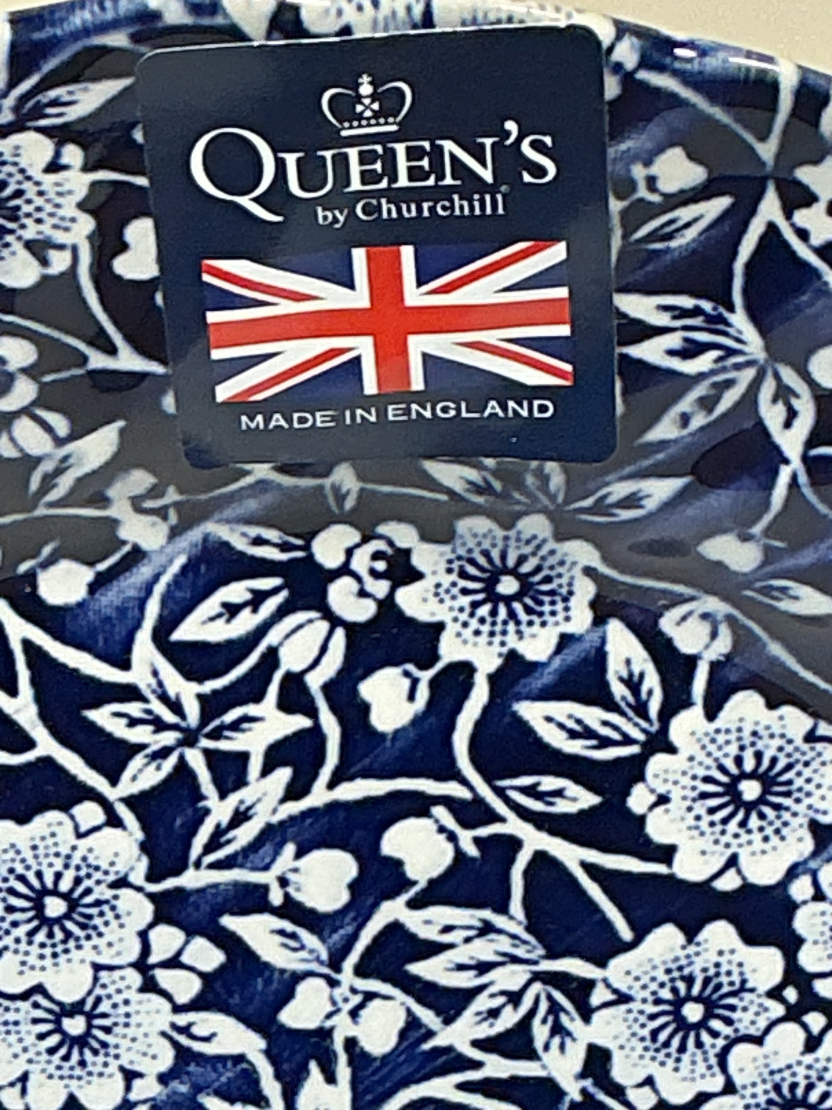 Queen’s Calico Blue Churchill Royal Wessex 8” Salad Plate Made in England