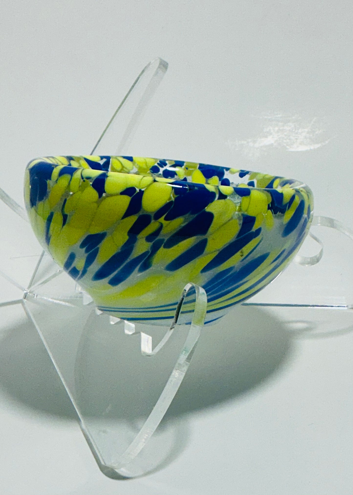 MURANO Style Candy or Key Bowl Nuova Cristalleria Arzanese hand blown in Italy