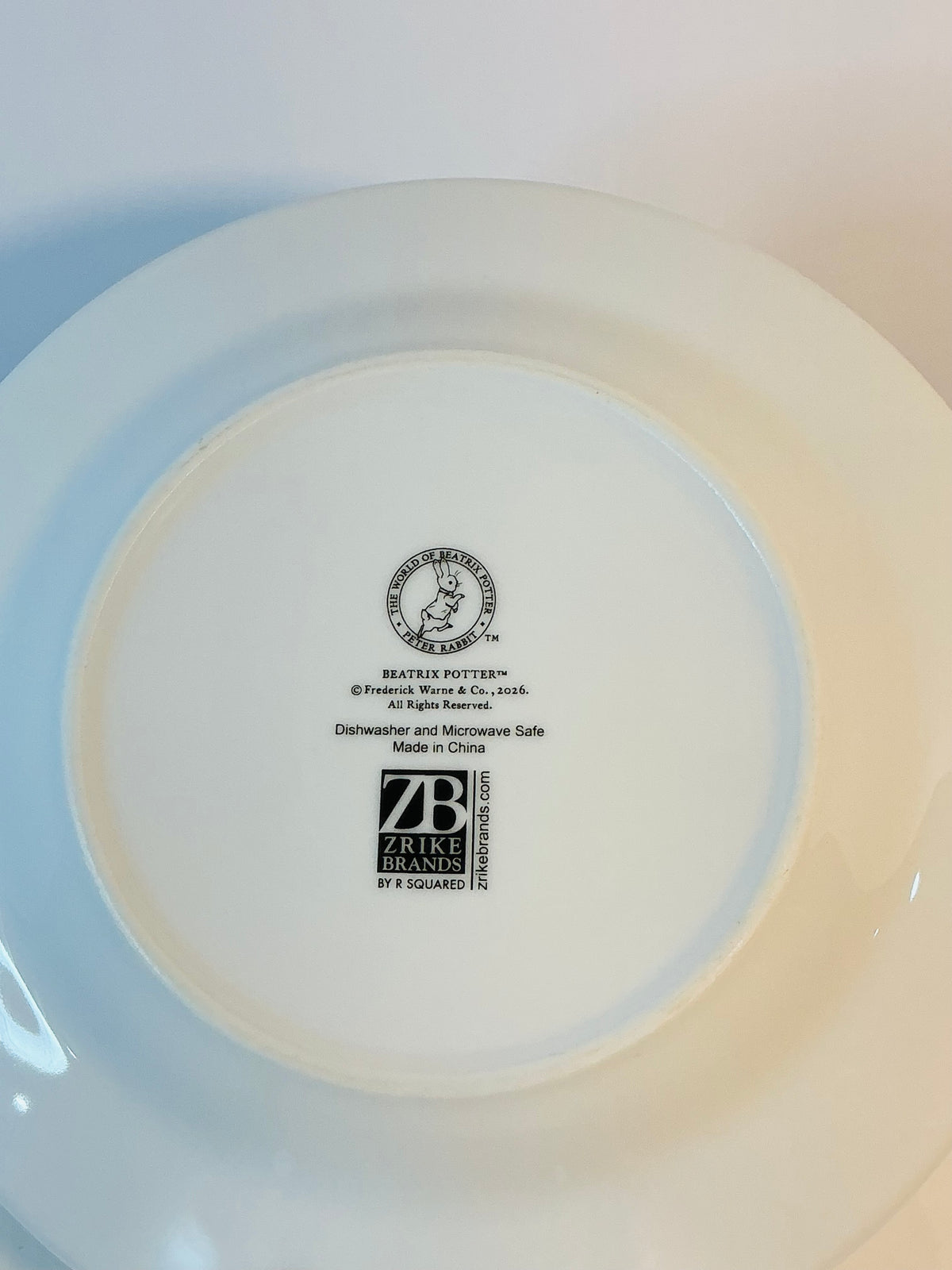 Beatrix Potter Peter Rabbit Zrike Dinnerware Set of 3 pcs for Easter Celebration