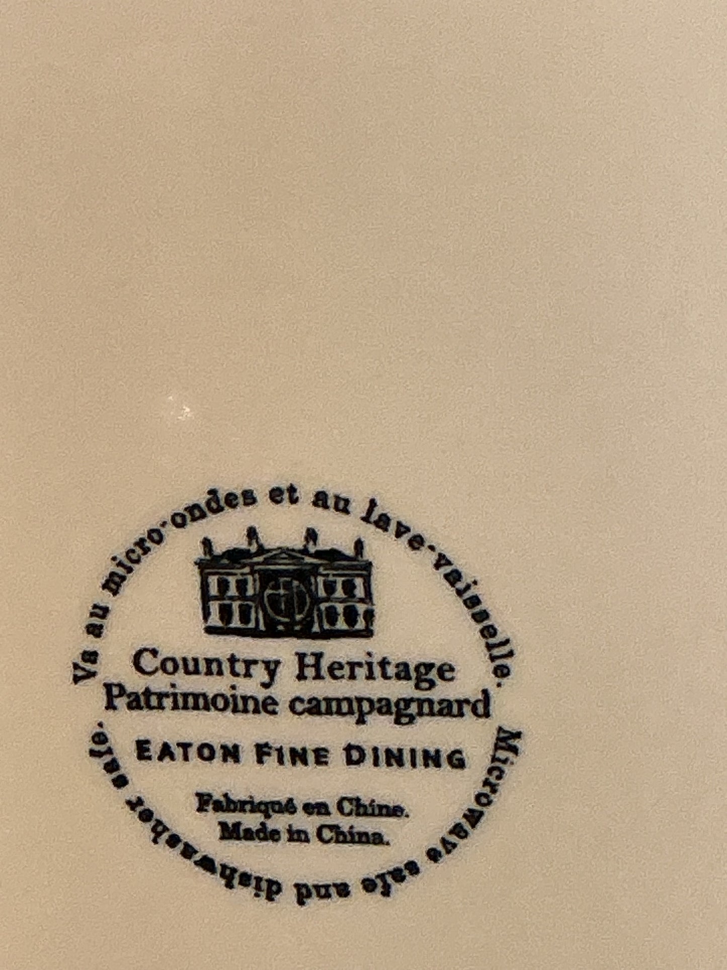 Eaton Fine Dining Country Heritage Blue 10.5" Dinner Plates Set of Two New