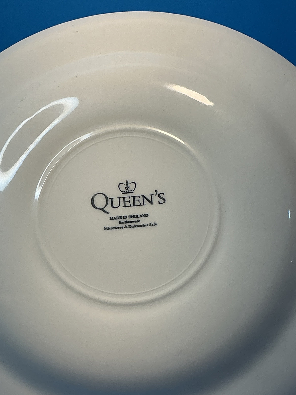 Queen’s by Churchill Dinner Plate 10” Chelsea white featuring an embossed swirl pattern , made in England