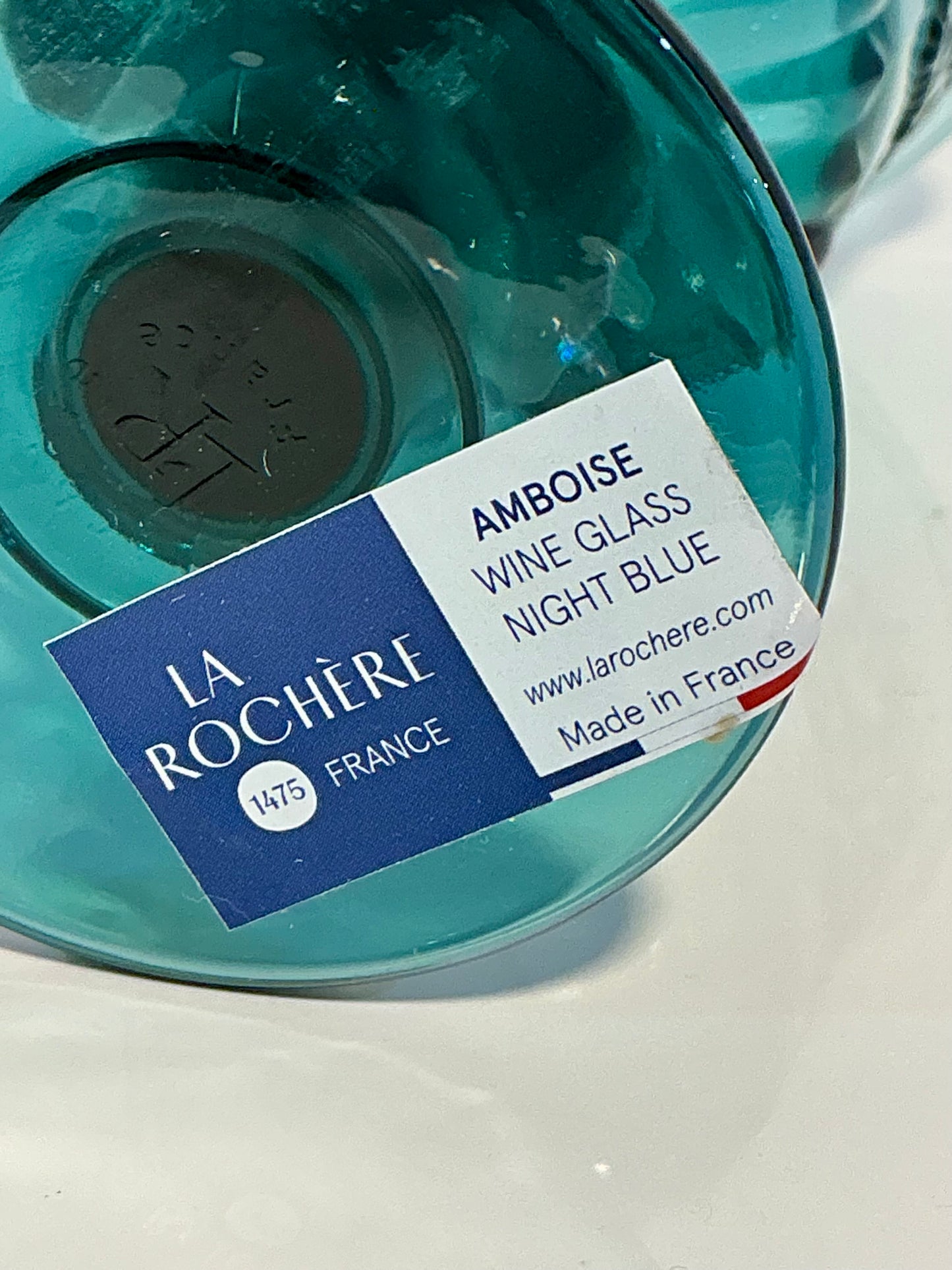 La Rochère Amboise Night Blue Wine OR Water Glass Made in France