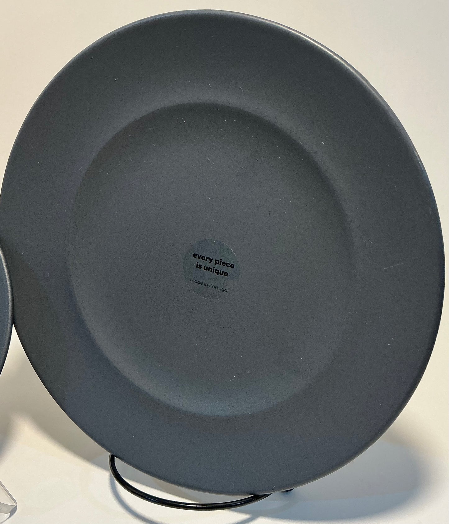 Mesa Ceramics from the Brilliant line Salad plate 8” in black. Made in Portugal