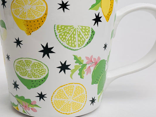 Cath Kidston Lemon/Lime “when life gives you” elegant mug made in England 12oz