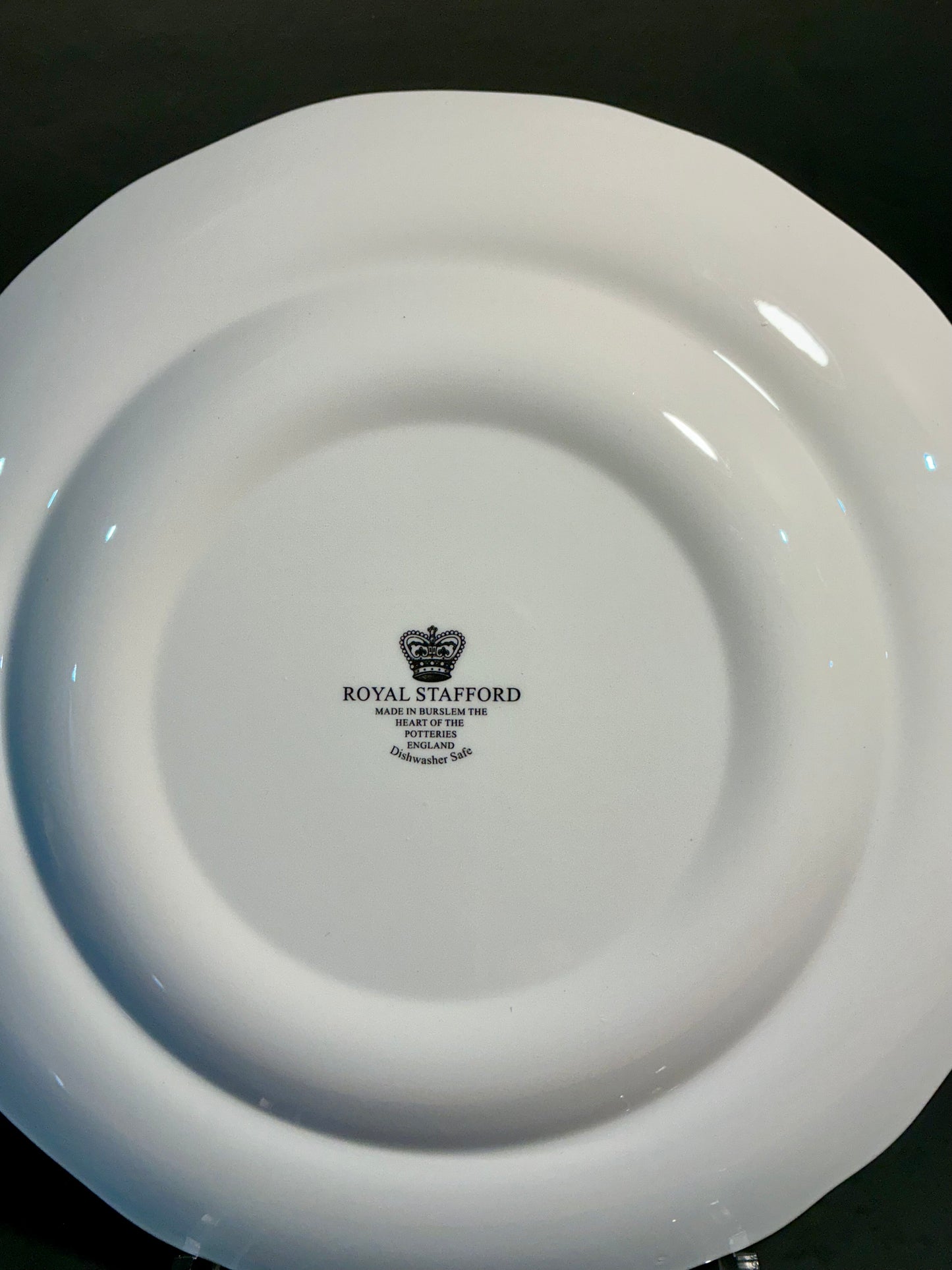 Royal Stafford/ Furnivals Vintage Old Chelsea Blue 10.5”rare.Made in England