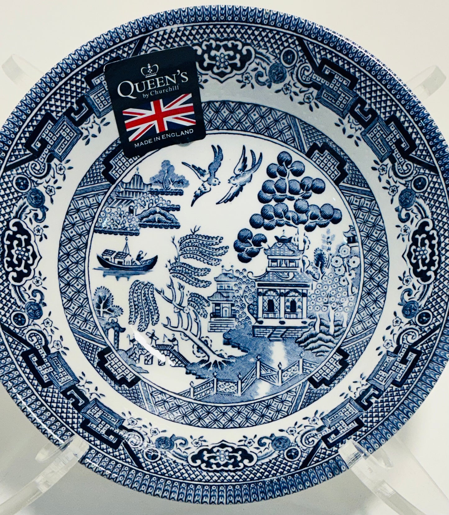 Queen's by Churchill Blue Willow Pattern 6” Bowl. Made in England