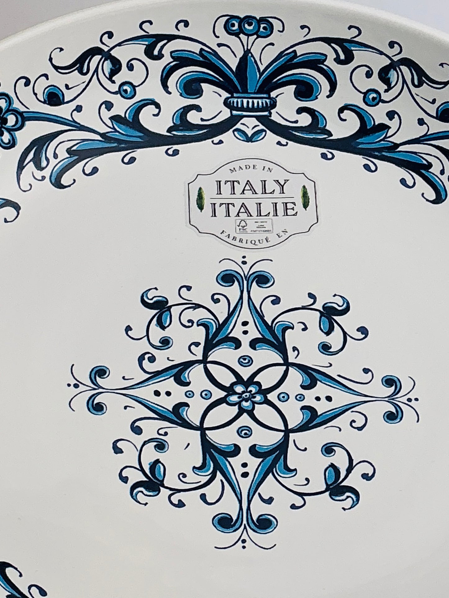 Nova Deruta Italian Hand Painted Ceramic Serving Bowl 12" – 3 Patterns – Made in Italy