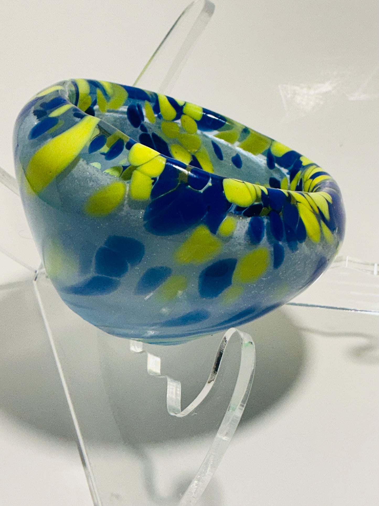 MURANO Style Candy or Key Bowl Nuova Cristalleria Arzanese hand blown in Italy