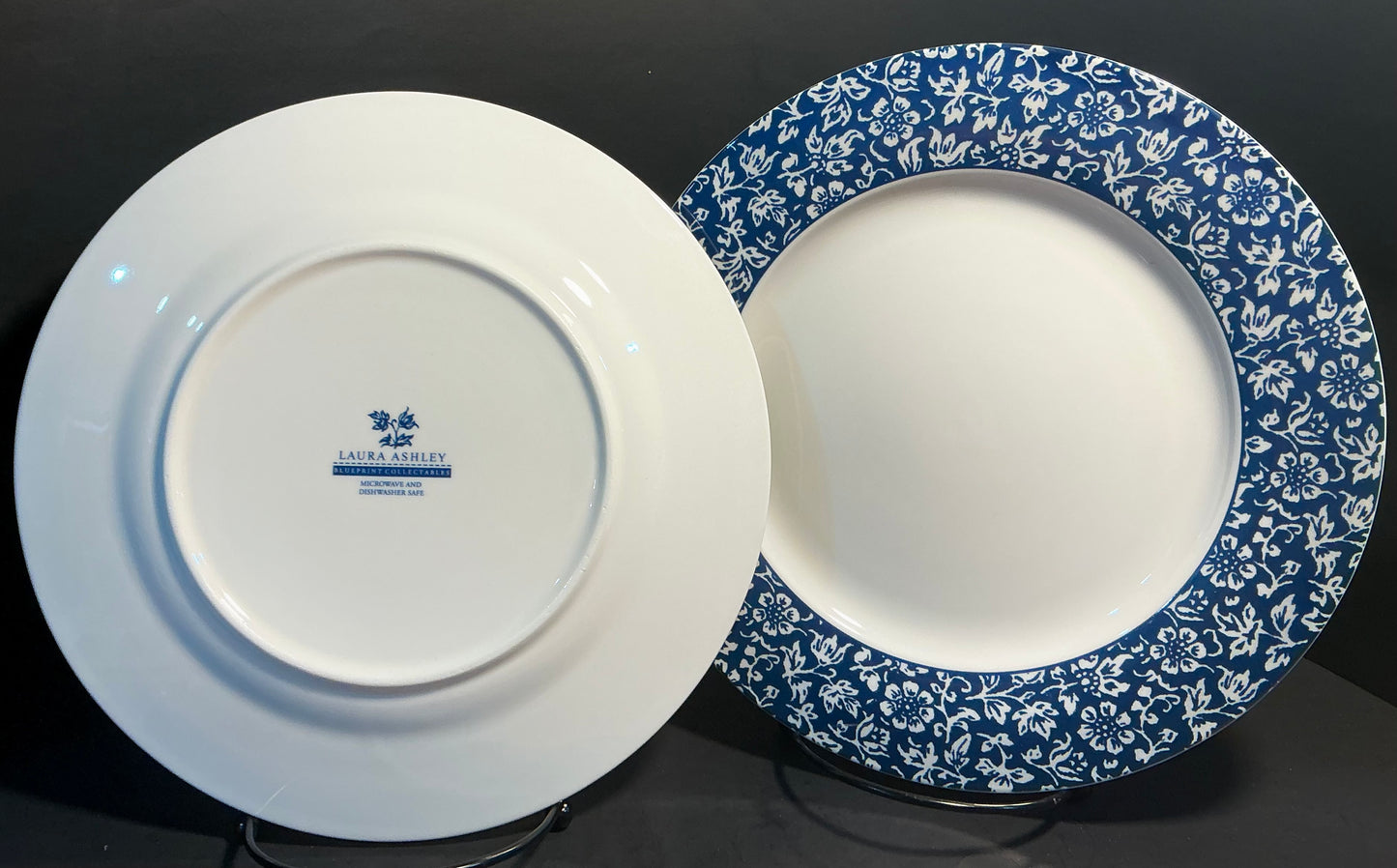 Laura Ashley set of 2 Side/Salad Plates 9” BluePrint Collectibles