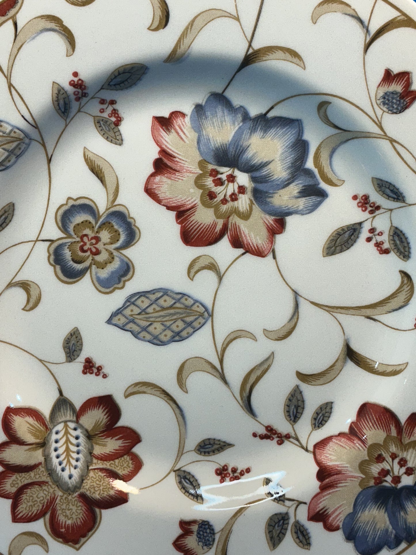 Queen’s Churchill Jacobean Salad Plate 8” Floral Vintage