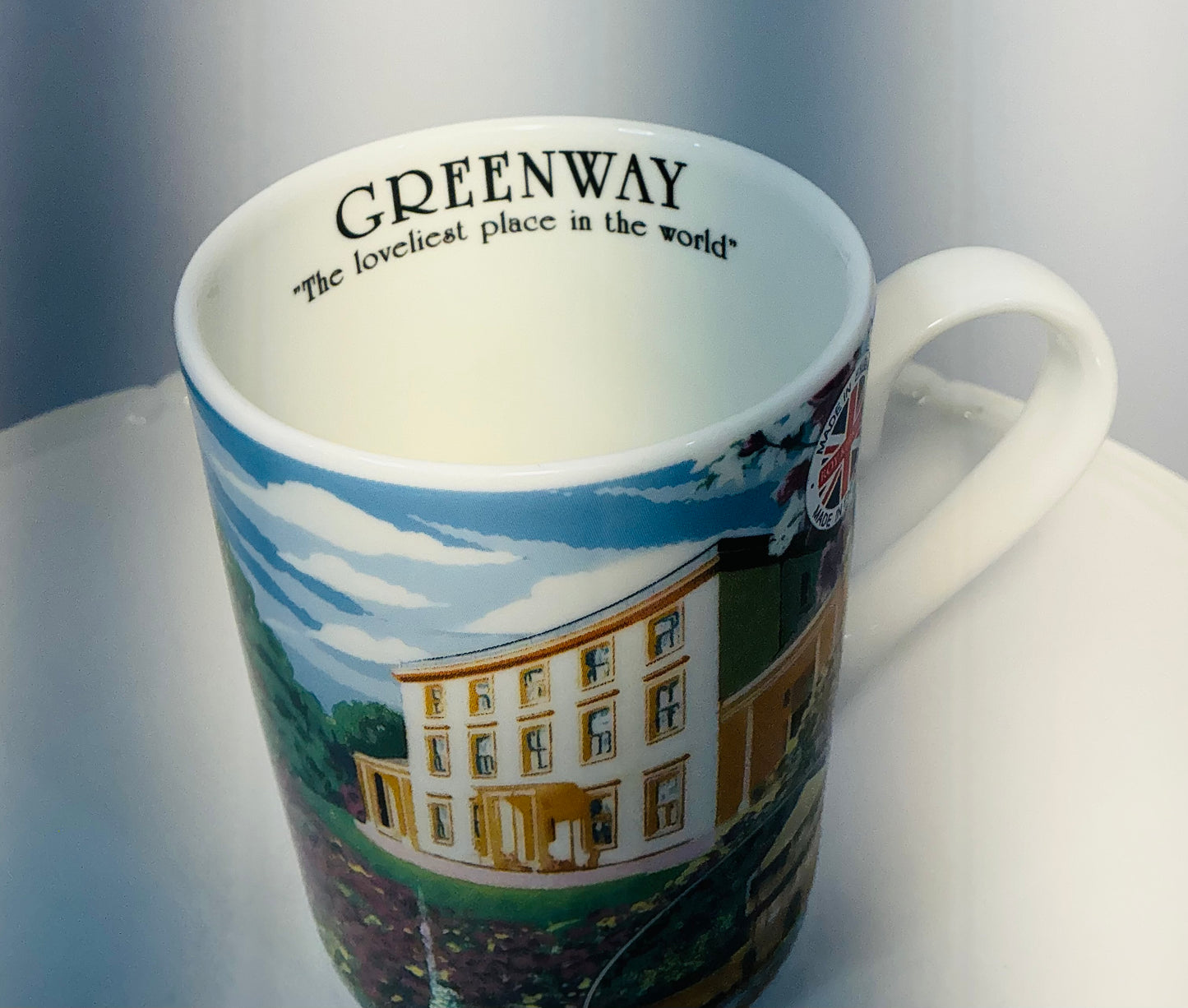 National Trust Exclusive China Set of 4 Different Themed Fine Bone China Mugs, Made in England