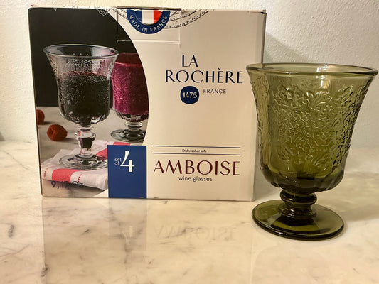 La Rochère Amboise Tumbler Glass Olive Green