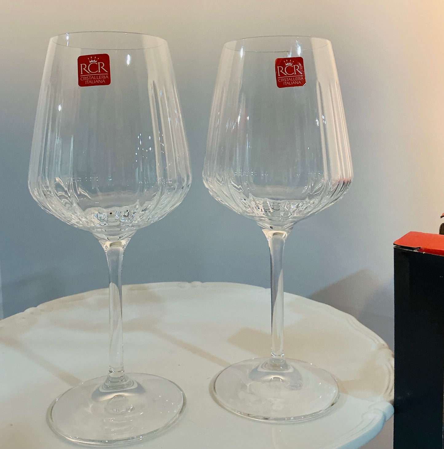 RCR Cristalleria Italian Spritz set of 2 glasses 16.57oz, lead free crystal glasses