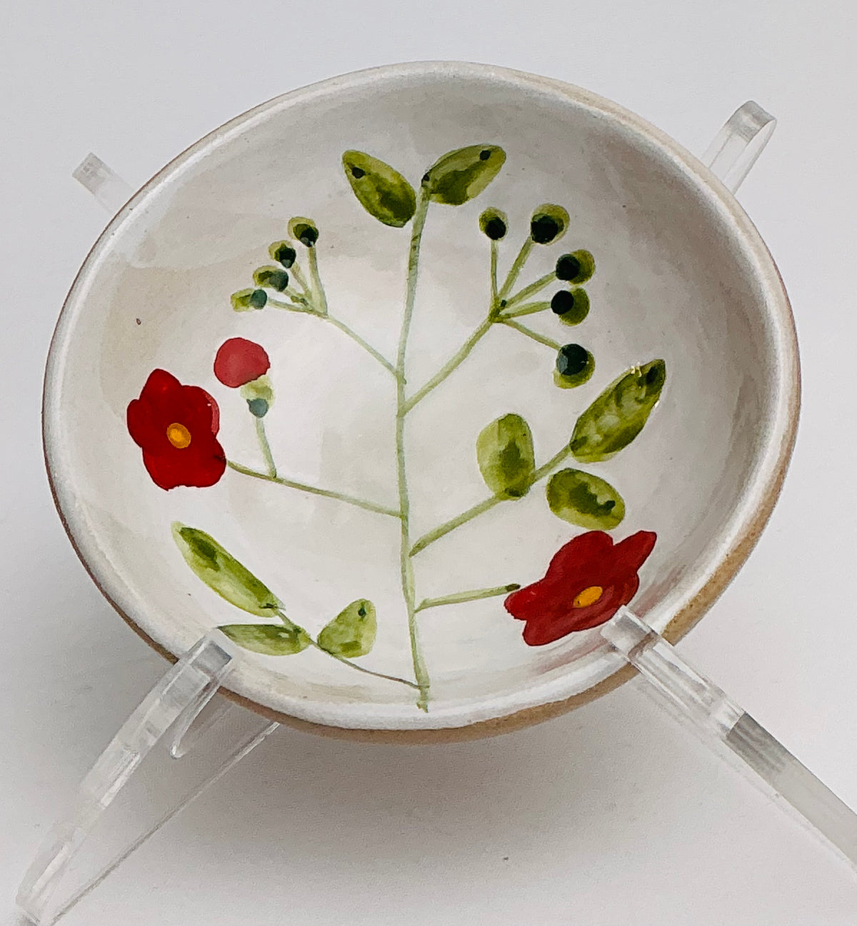 Potter’s Studio Vintage Set of 3 mini ceramics dish multi purpose, hand-painted