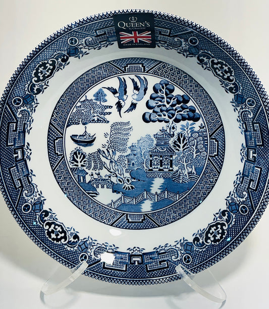 Queen’s by Churchill Blue Willow Pattern 9” Bowl. Made in England