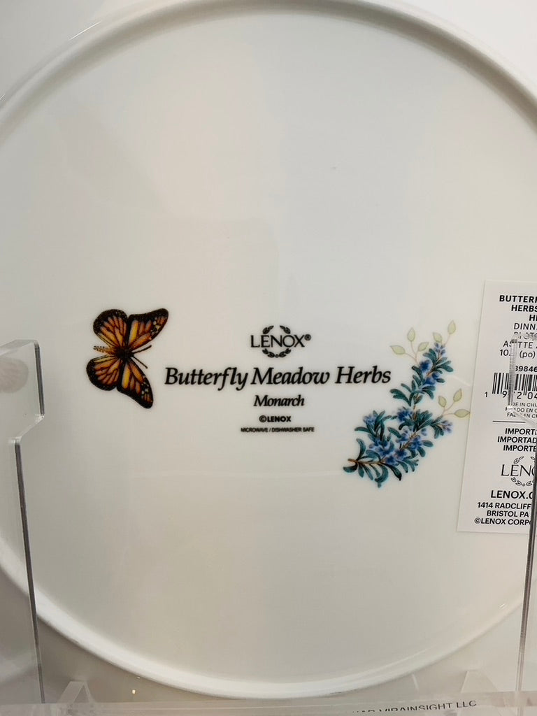 Lenox Butterfly Meadow Herbs Dinner Plate 10.75" – Choose Your Style