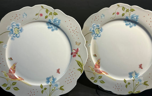 Laura Ashley set of 2 Side/Salad Plates 9” Heritage Collectibles
