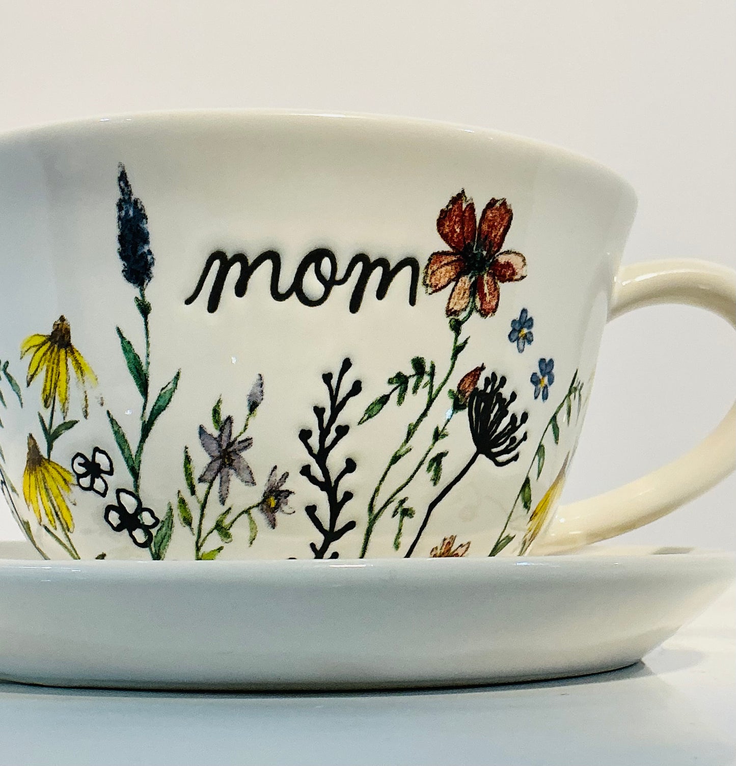 Rae Dunn Teacup w/ Saucer for Mother’s Day or Mom’s Birthday