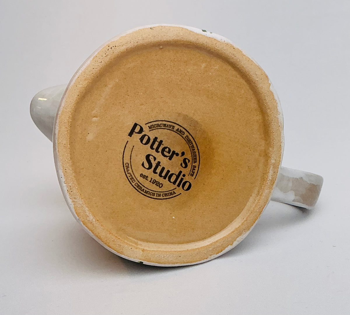 Potter’s Studio hand-painted creamer in Blue OR Yellow