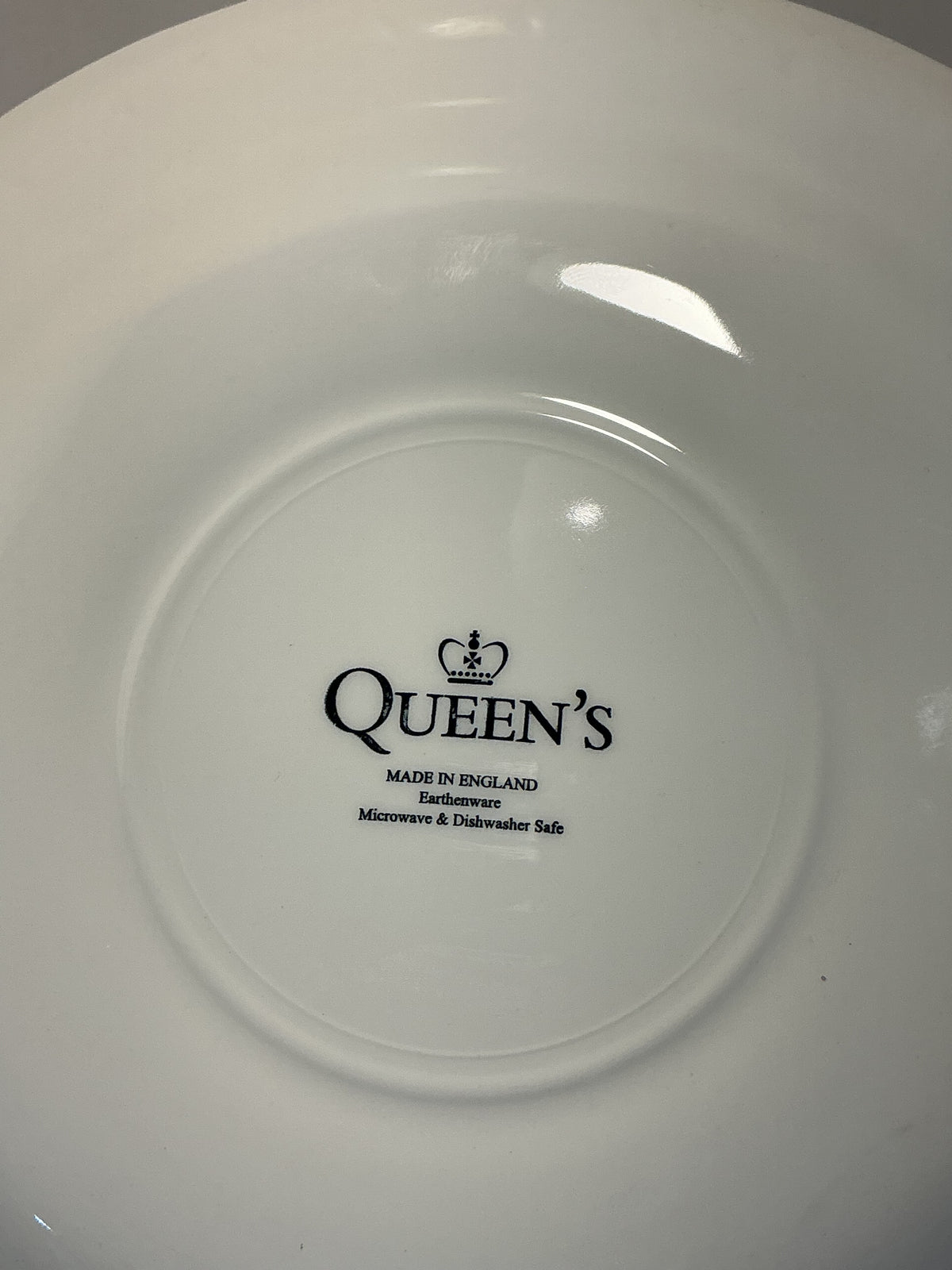 Queen Tonquin Dinner Plate Blue White Porcelain 10” Made In England