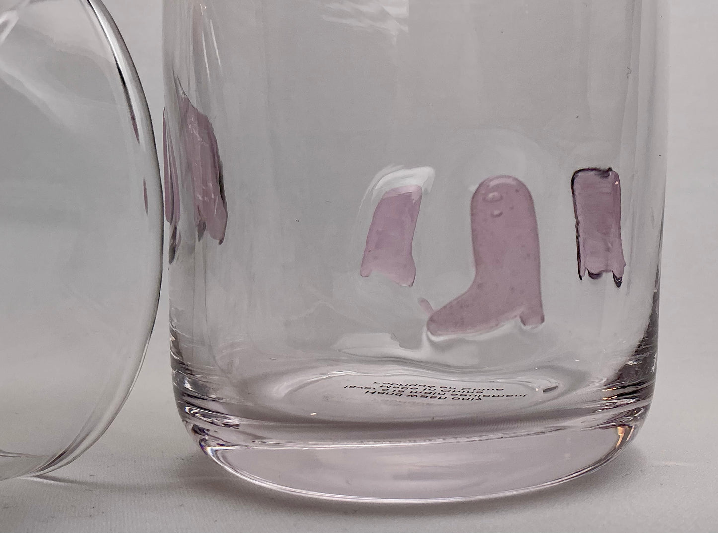 Anthropologie Dupe Set of 2 Pink Boot Icon Glass , trendy and Cute for cowboys Decor lovers