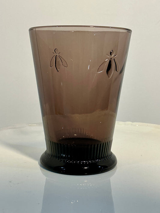 La rochère Bee Collection large Tumbler Aubergine Color, Made in France
