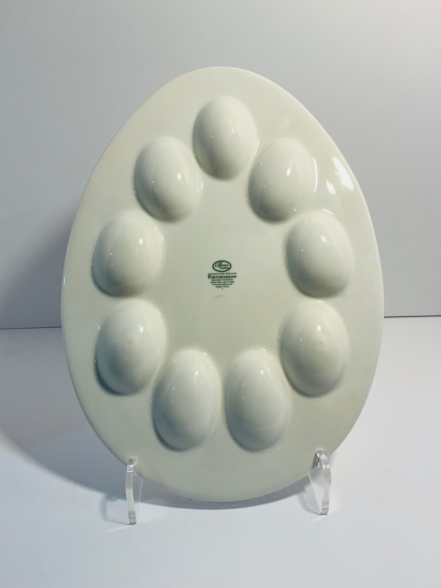 Portmeirion Botanic Garden Sweet Pea Deviled Egg Easter Serving Plate