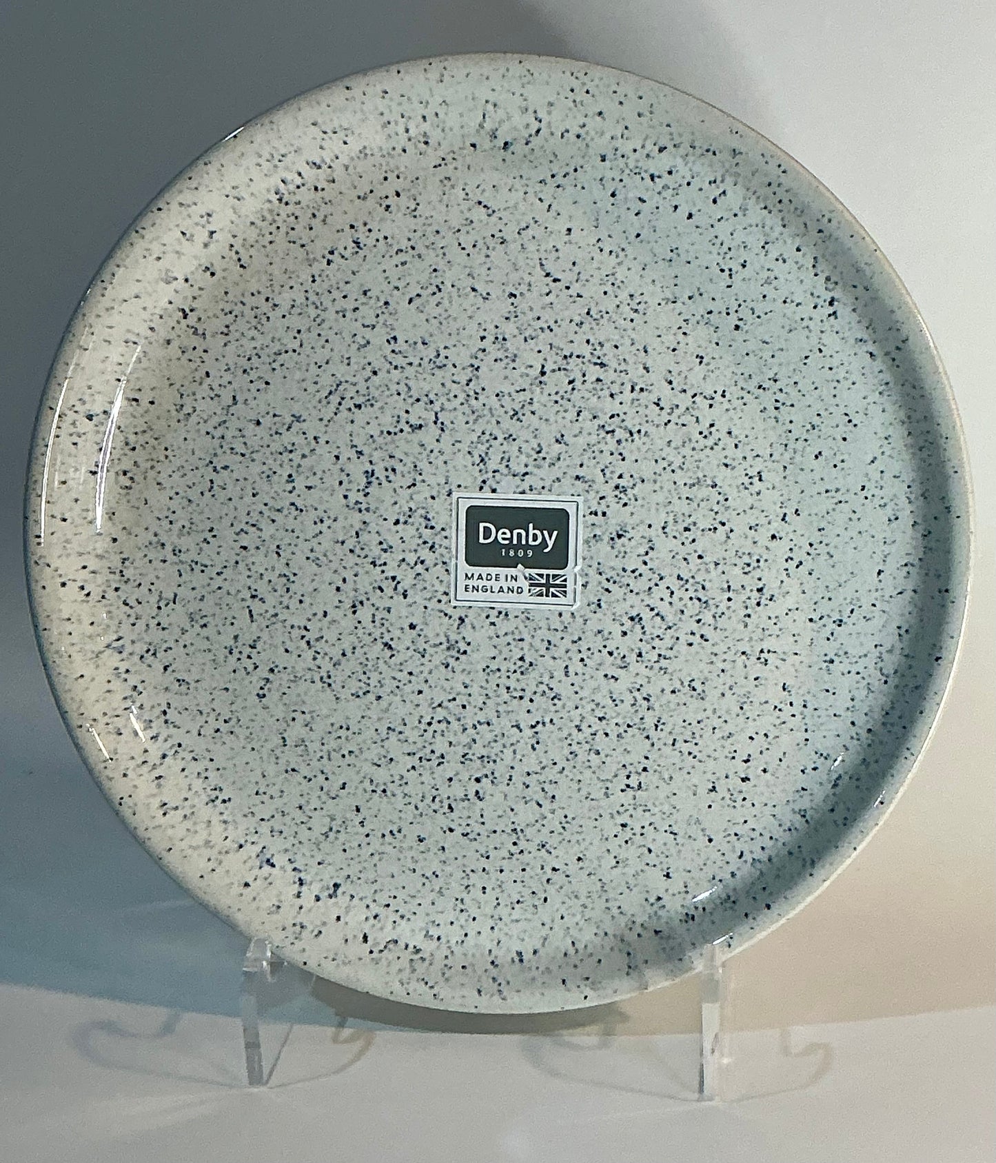 Denby Halo Speckle Dinner Plate 10.25" / Salad Plate 8" – Made in England