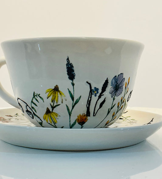 Rae Dunn Teacup w/ Saucer for Mother’s Day or Mom’s Birthday